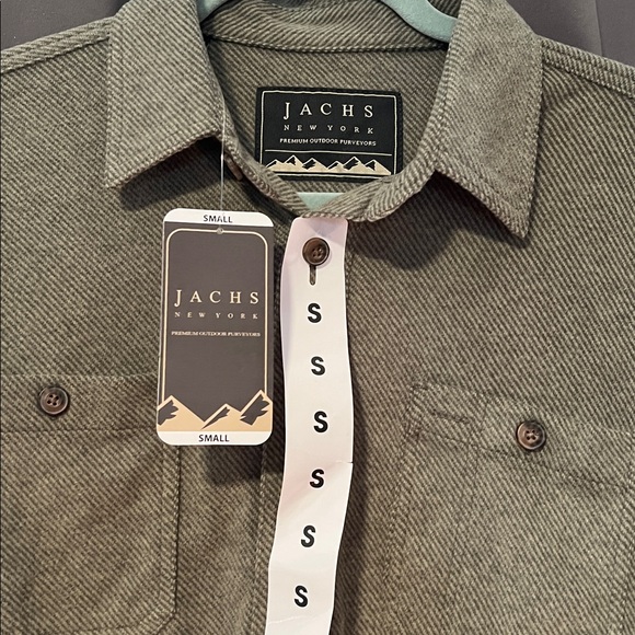 Jachs Olive Green Casual Button-Down Shirt - Picture 2 of 3